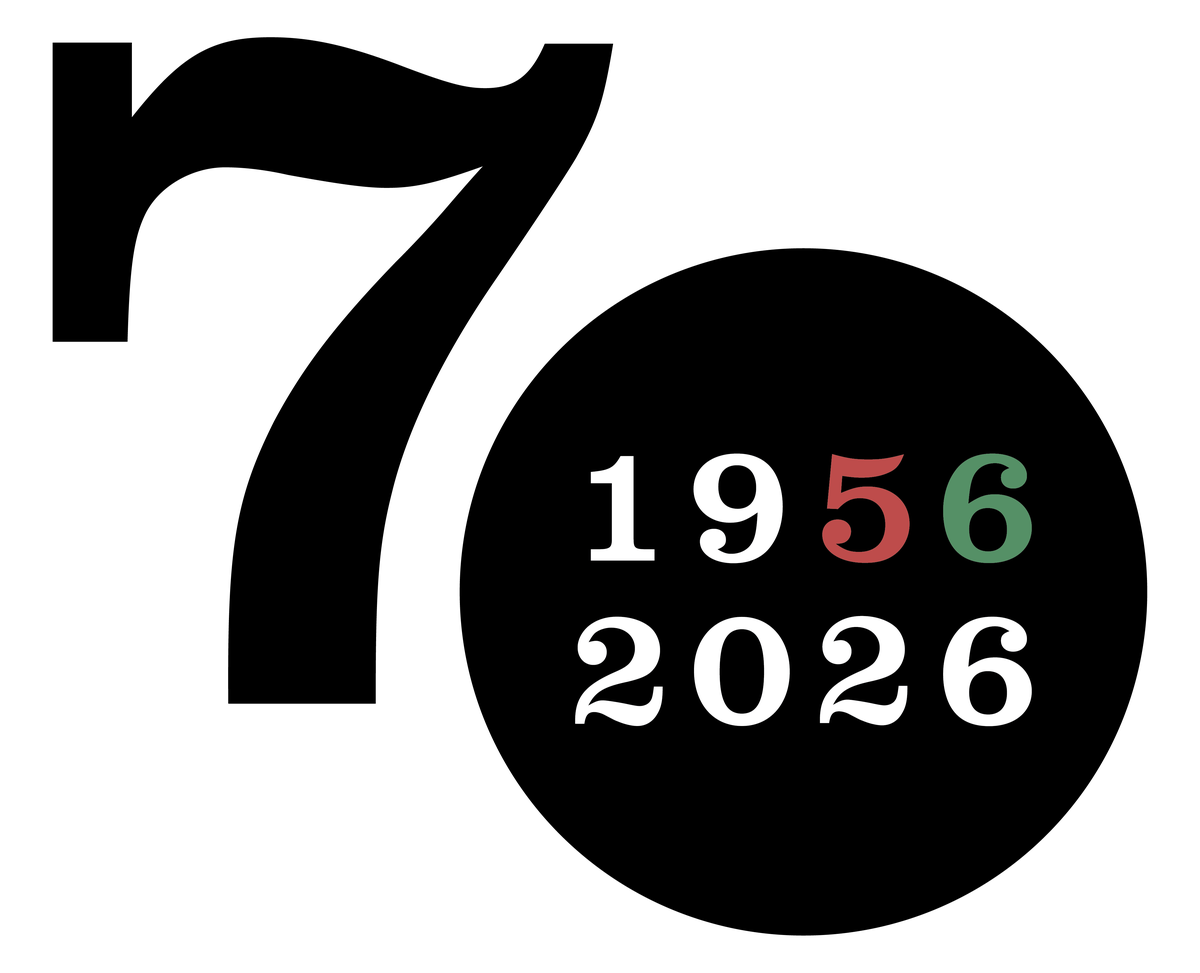 70 ár — 1956 til 2026